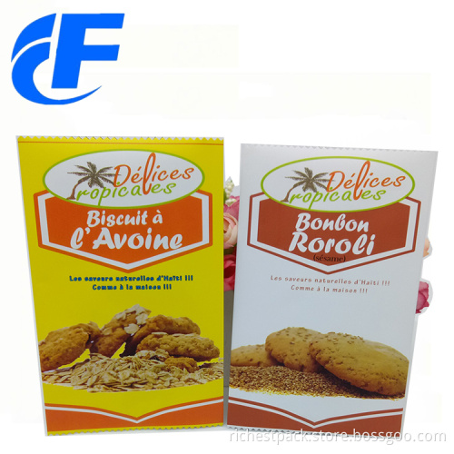 Custom laminated plastic mylar food packaging bag